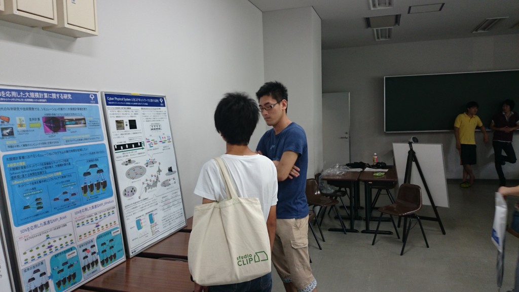 オープンキャンパスでの展示の様子