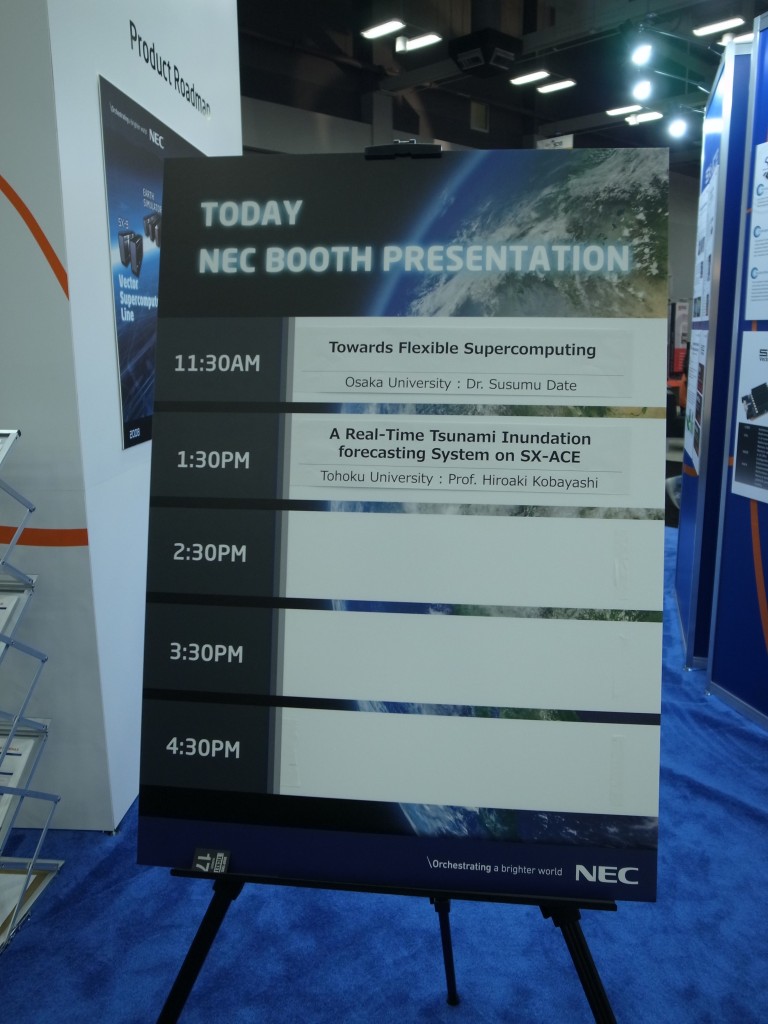 Talk at NEC booth