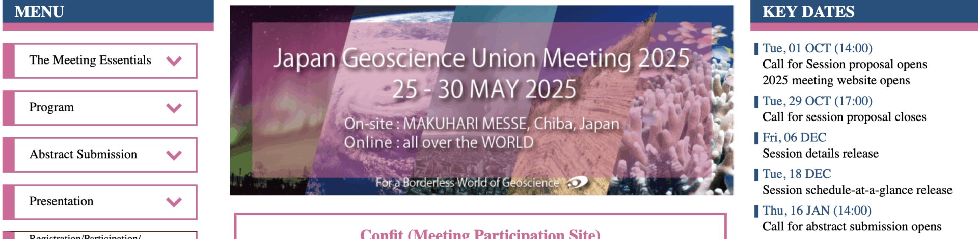 Invited talk at Japan Geoscience Union Meeting 2025