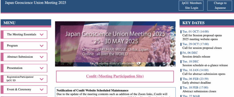 Invited talk at Japan Geoscience Union Meeting 2025