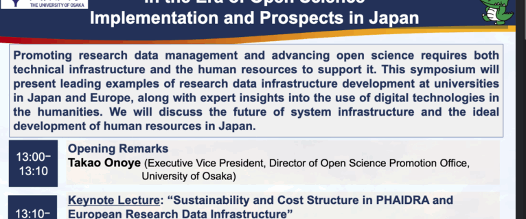 Research Talk at Open Science Symposium