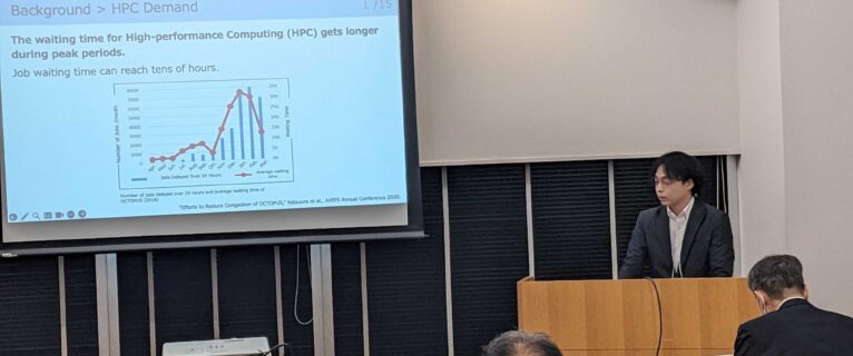 野口祥生君の国際ワークショップPDAA25での研究発表