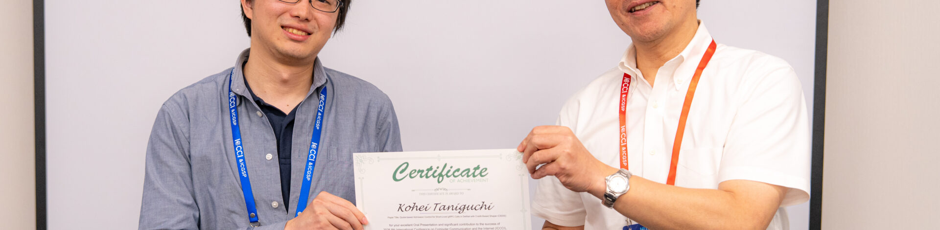 Mr. Kohei Taniguchi’s Best Student Paper Award at ICCCI 2026.
